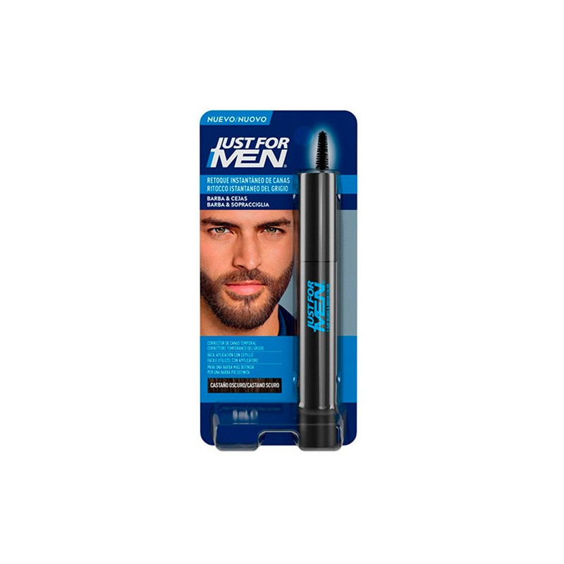 Just For Men Retoque Instantaneo canas Castaño Oscuro 9ml