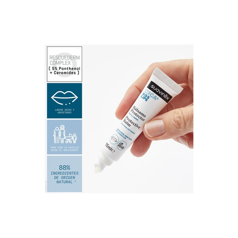 Suavinex Cica+ SOS Balsamo Protector Labios 15ml
