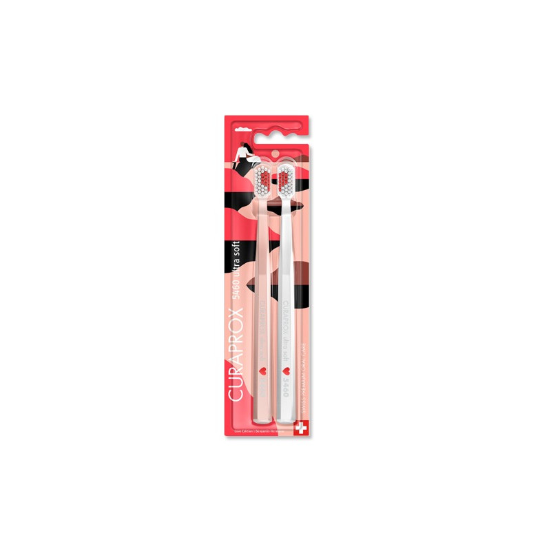 Curaprox cepillo Dental Ultra Suave 5460 Love Edition 2Uds