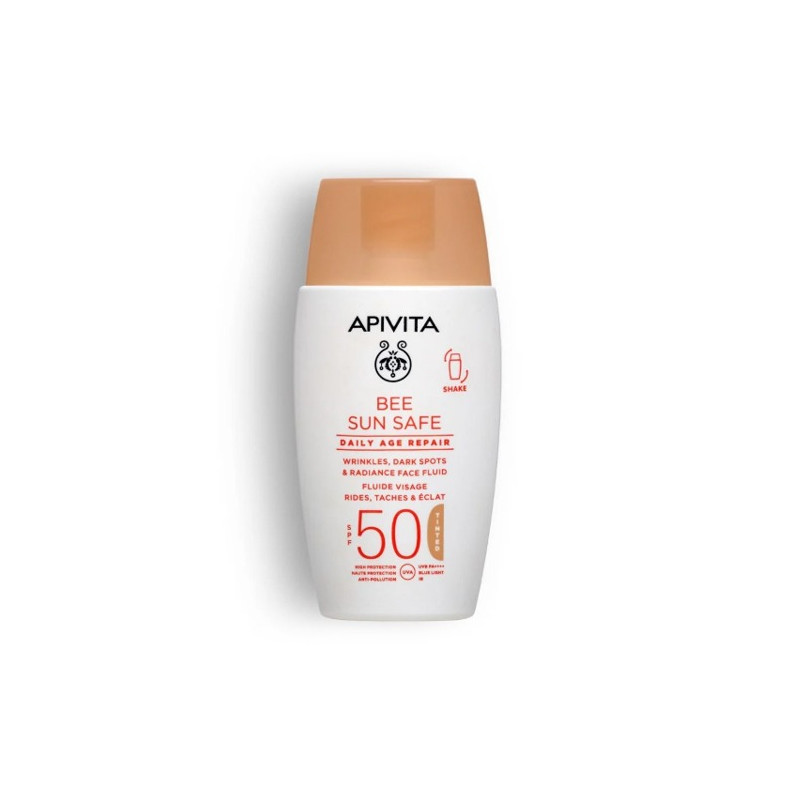 Apivita Bee Sun Safe Age Repair Fluido Facial Color Spf50 50ml