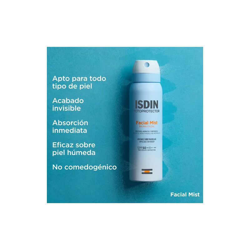 Isdin Fotoprotector Facial Mist Bruma Facial Spf50 100ml