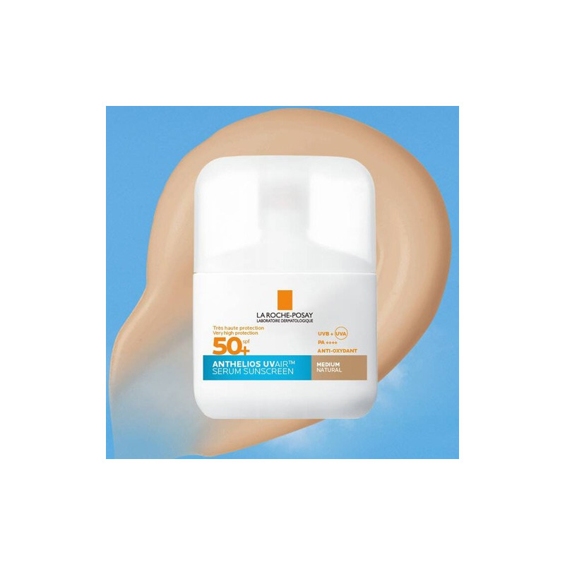 Anthelios UV Air Serum Protector Color Medio Spf50+. La R. Posay