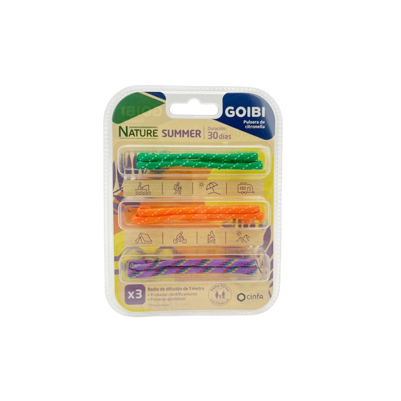 Goibi Nature Pulsera Citronella Summer 3Uds