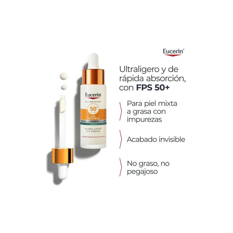 Eucerin Solar Oil Control UV Serum Spf50+ 30ml
