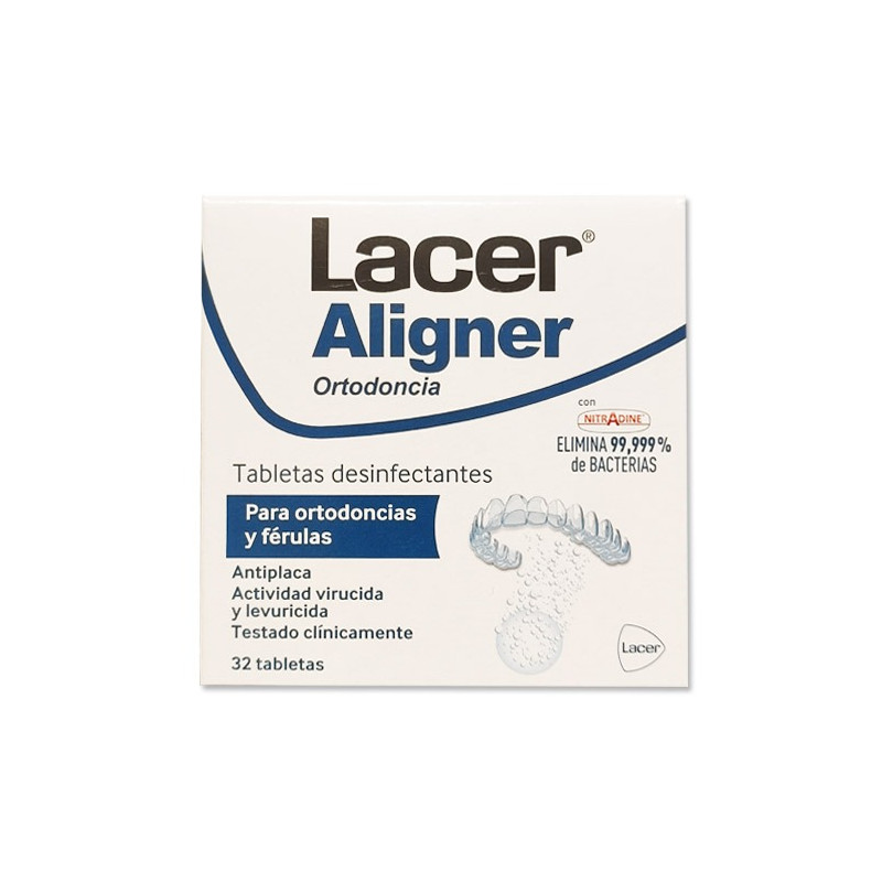 Lacer Aligner Ortodoncia Tabletas Desinfectantes 32Uds