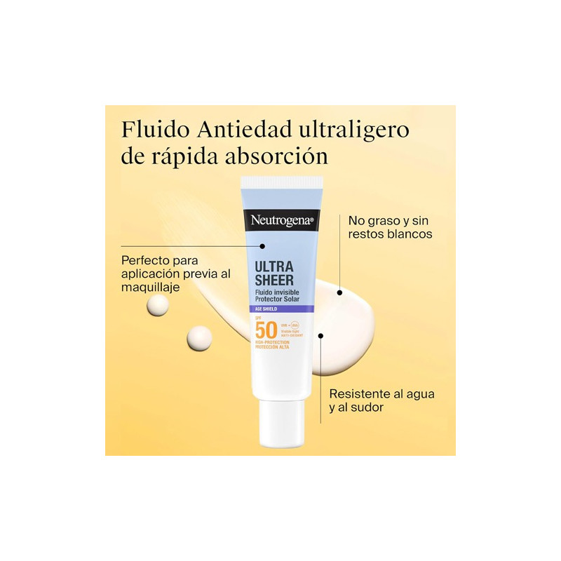 Neutrogena Ultra Sheer Fluido Invisible Anti Edad Spf50 50ml