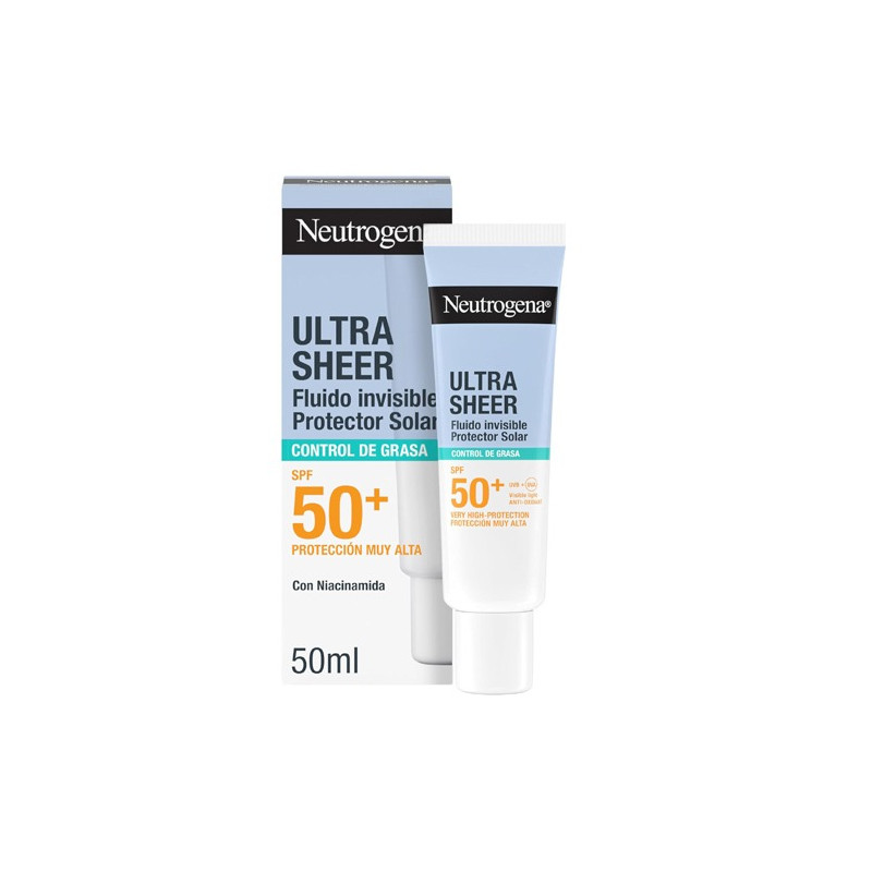 Neutrogena Ultra Sheer Fluido Invisible Control Grasa Spf50+ 50ml