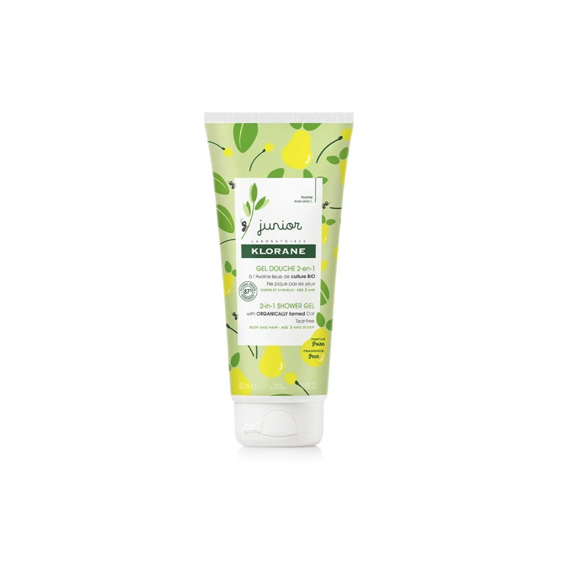Klorane Junior Gel Ducha 2en1 Pera 200ml