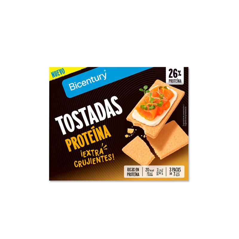Bicentury Tostadas Proteina 21Uds