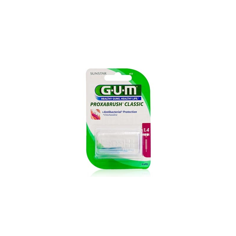 Gum Proxabrush 612 Cepillo Interdental Cilindrico 8 Recambios