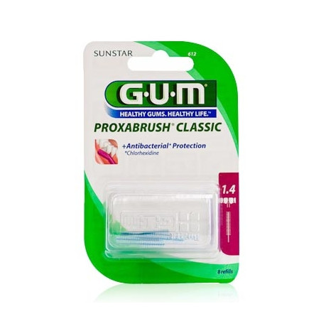 Gum Proxabrush 612 Cepillo Interdental Cilindrico 8 Recambios