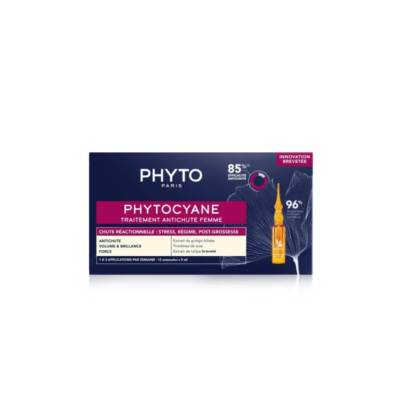 Phytocyane Tto. Anticaida Femenino Densidad y Volumen 12Amp