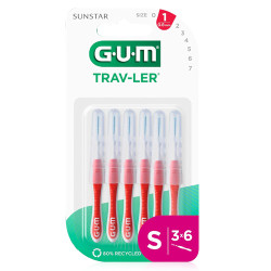 Gum Traveler 1314 Cepillo Interdental 6Uds
