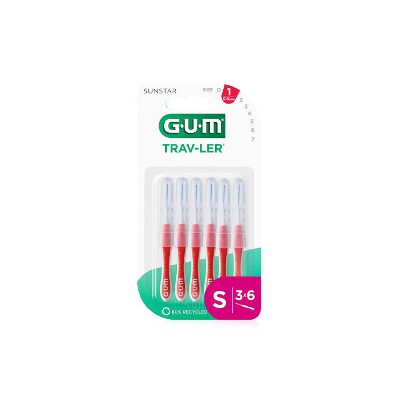 Gum Traveler 1314 Cepillo Interdental 6Uds