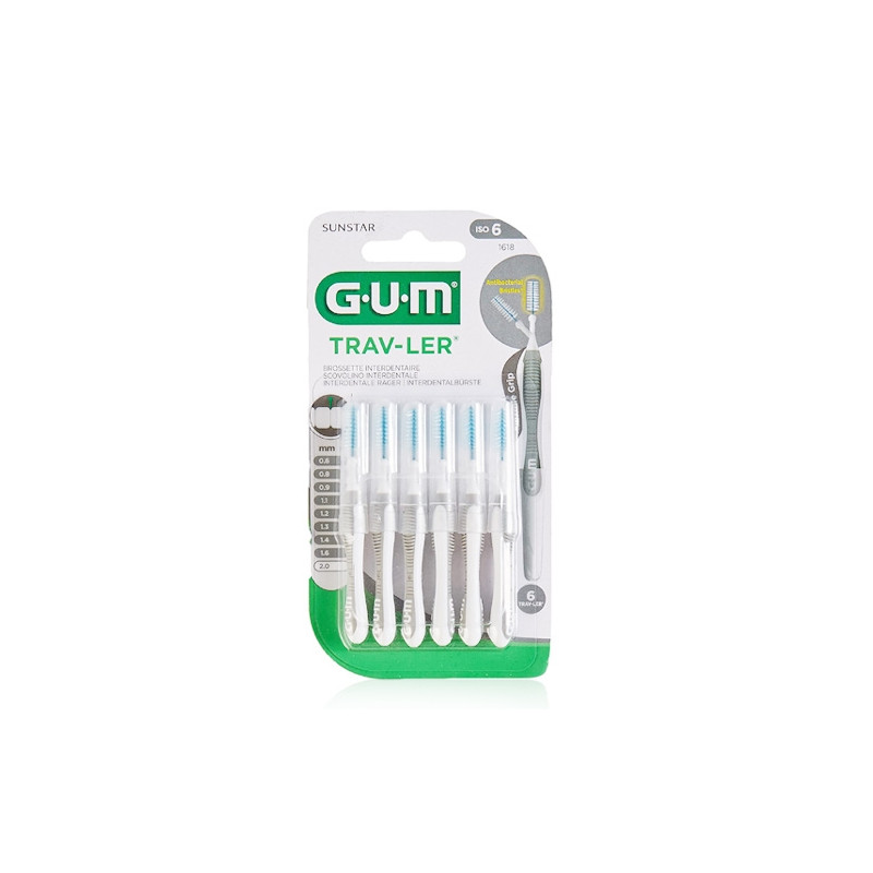 Gum Traveler 1618 Cepillo Interdental 6 Uds