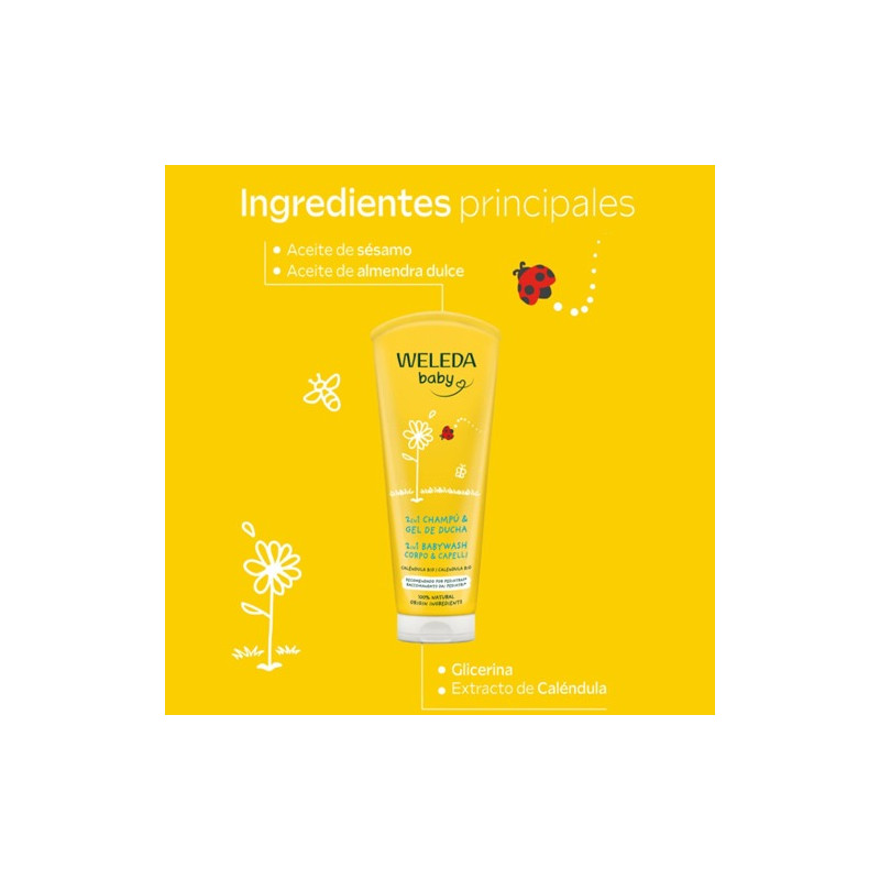 Weleda Champu-Gel de Ducha Bebe Calendula 200ml - Farmacia en Casa Online