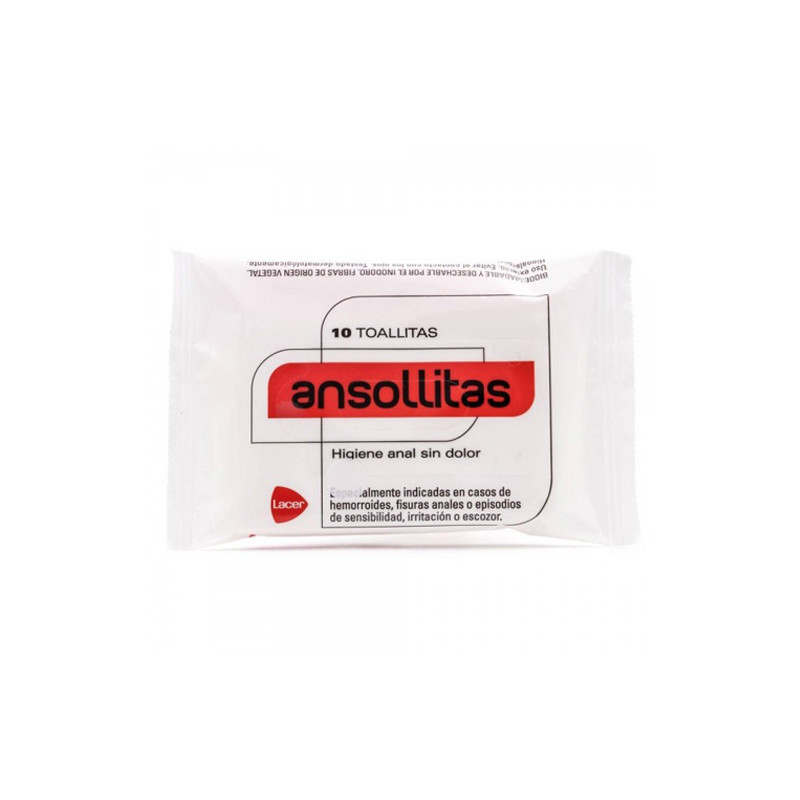Ansollitas Higiene Anal 10 Toallitas - Farmacia en Casa Online
