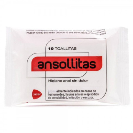 Ansollitas Higiene Anal 10 Toallitas - Farmacia en Casa Online