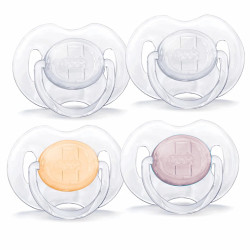 Avent Chupete Silicona Transparente 0-6m+ 2Uds - Farmacia en Casa Online