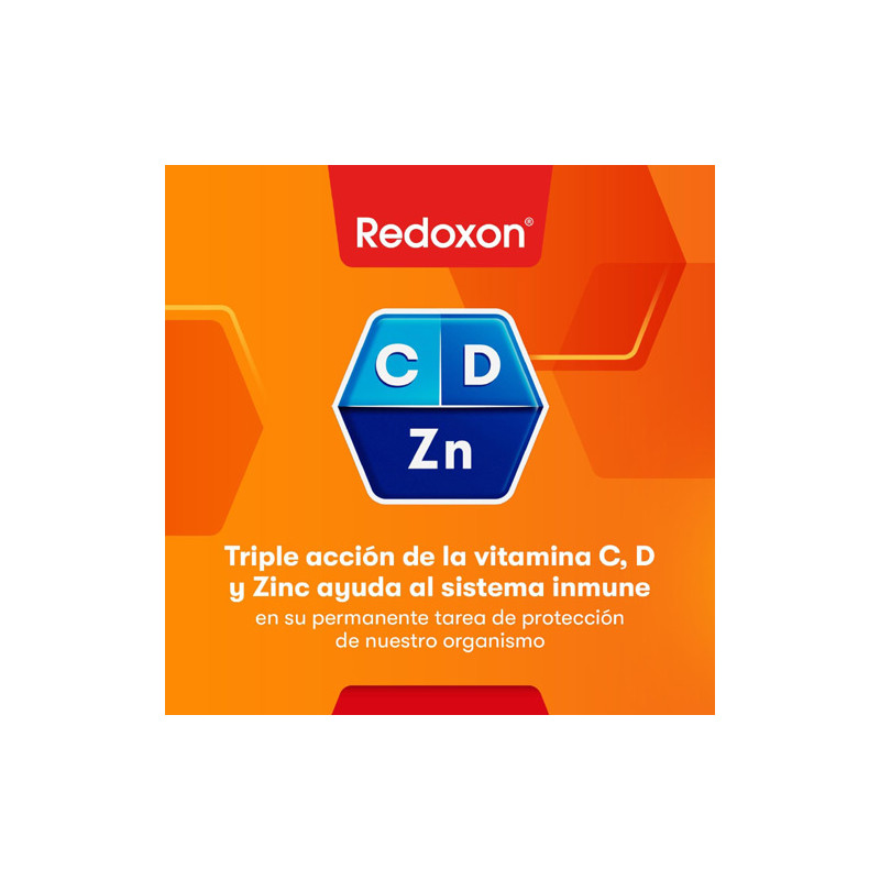 Redoxon Extra Defensas Vitamina C, D y Zinc 15 Comp Efervescentes - Farmacia en Casa Online