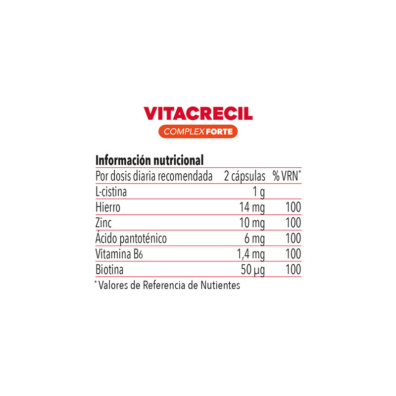 Vitacrecil Complex Forte 180Caps - Farmacia en Casa Online