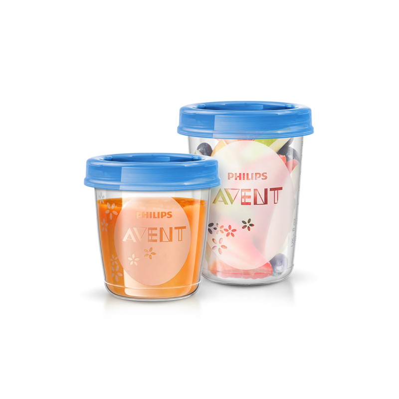 Avent vasos almacenamiento de comida 6m+ 20 uds - Farmacia en Casa Online