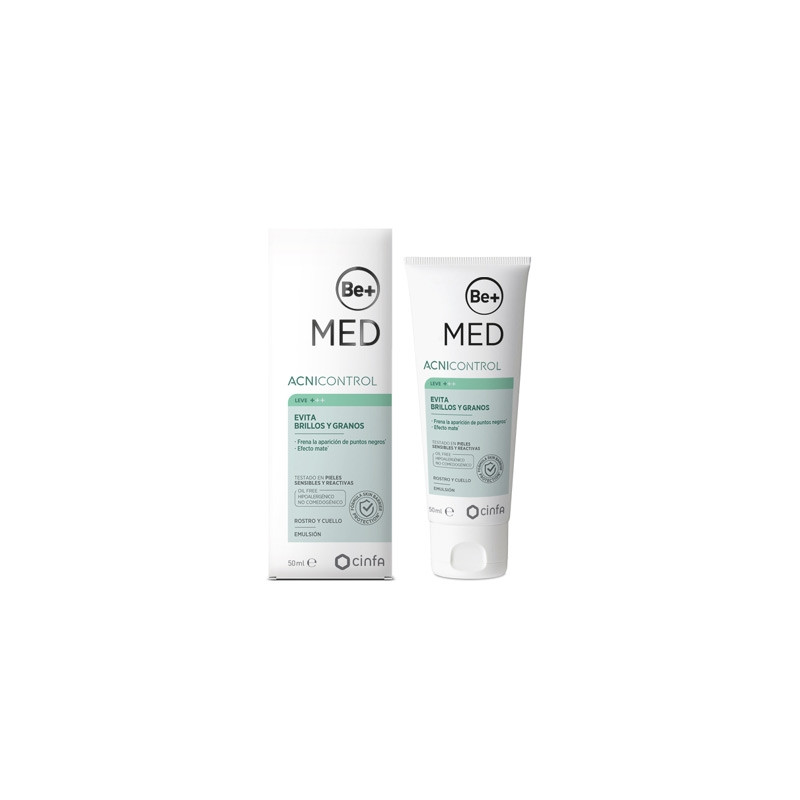 Be+ Med Acnicontrol Emulsion Reguladora Matificante Color 40ml - Farmacia en Casa Online