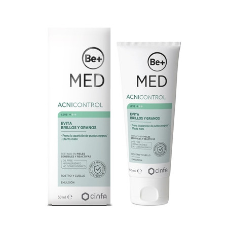Be+ Med Acnicontrol Emulsion Reguladora Matificante Color 40ml - Farmacia en Casa Online