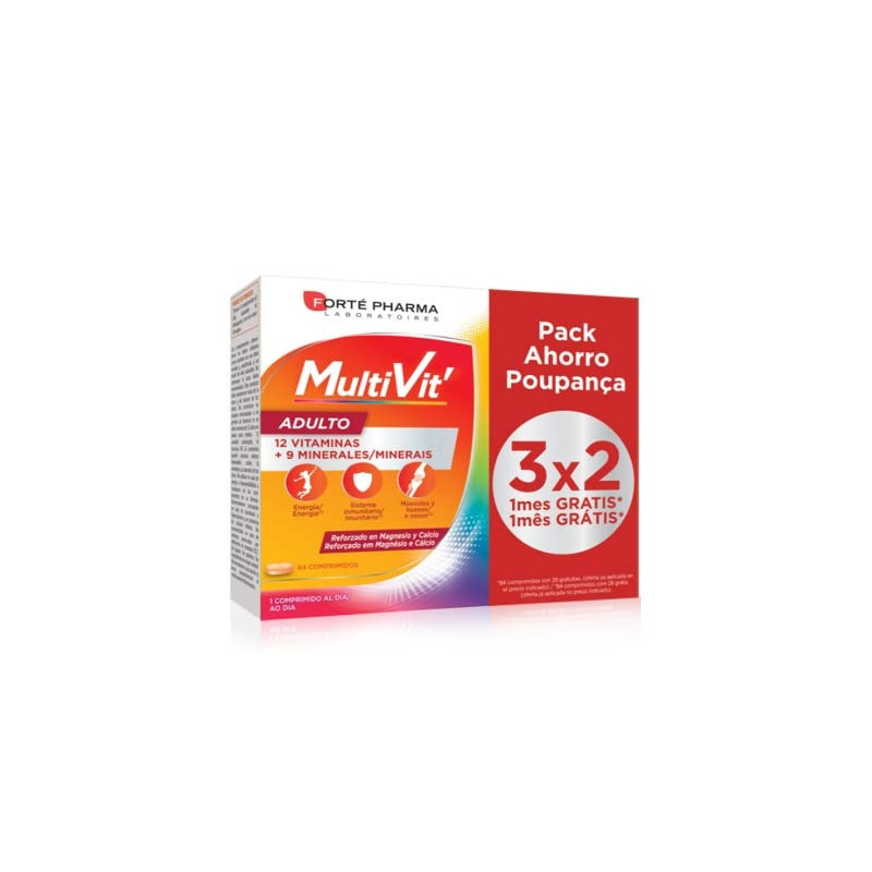 Forte Pharma Multivit Energy Adulto 84Comp - Farmacia en Casa Online