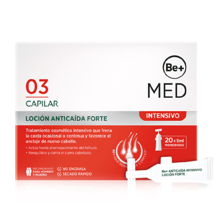 Be+ Med Capilar Anticaida Intensivo Locion Forte Monodosis 20x5ml - Farmacia en Casa Online