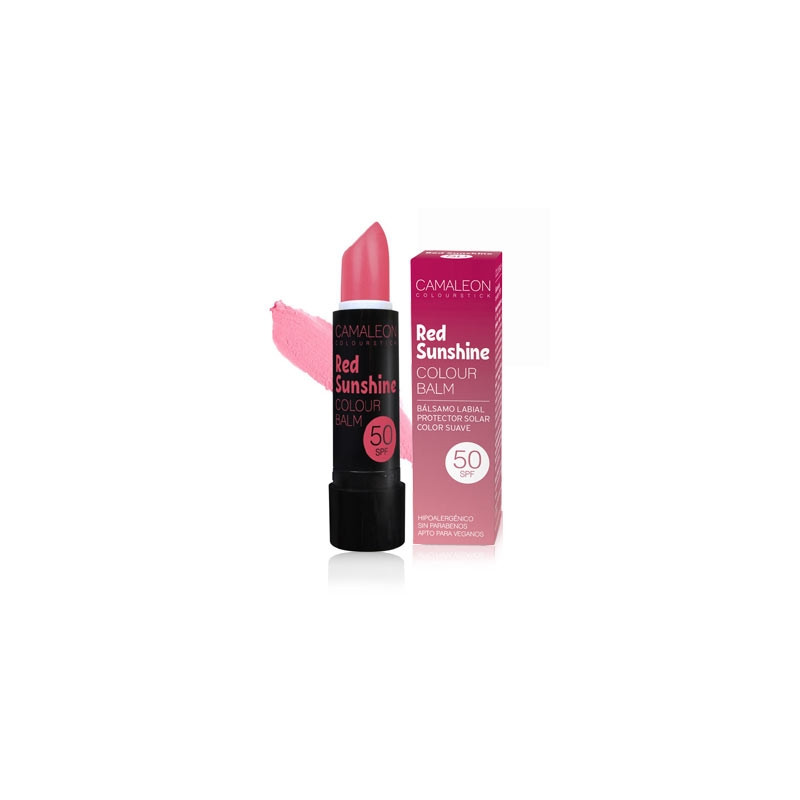 Camaleon red sunshine balsamo labial color suave SPF50 4gr - Farmacia en Casa Online