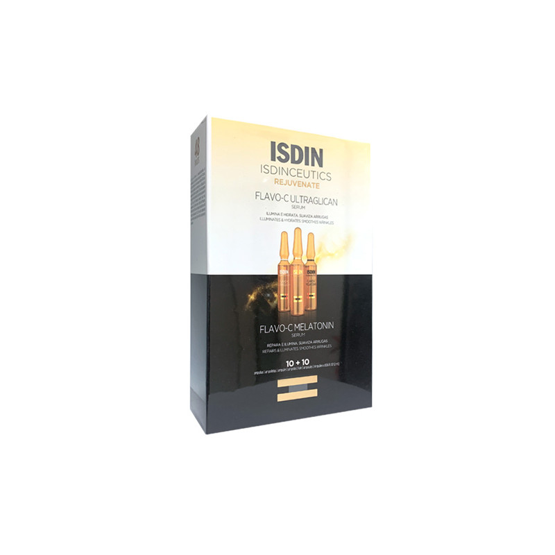 Isdinceutics Flavo-C Melatonin 10Ampollas + Ultraglican 10Amp - Farmacia en Casa Online