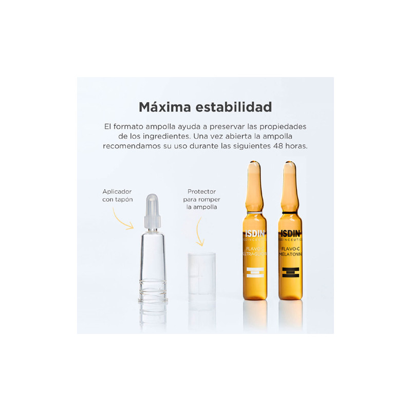 Isdinceutics Flavo-C Melatonin 10Ampollas + Ultraglican 10Amp - Farmacia en Casa Online