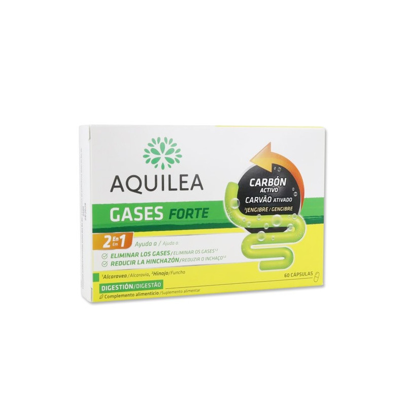 Aquilea Gases Forte Carbon Vegetal 60Caps - Farmacia en Casa Online