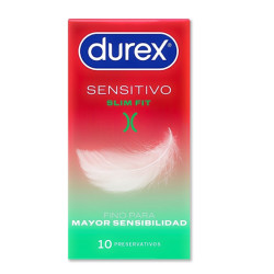 Durex Preservativo Sensitivo Slim Fit 10Uds - Farmacia en Casa Online