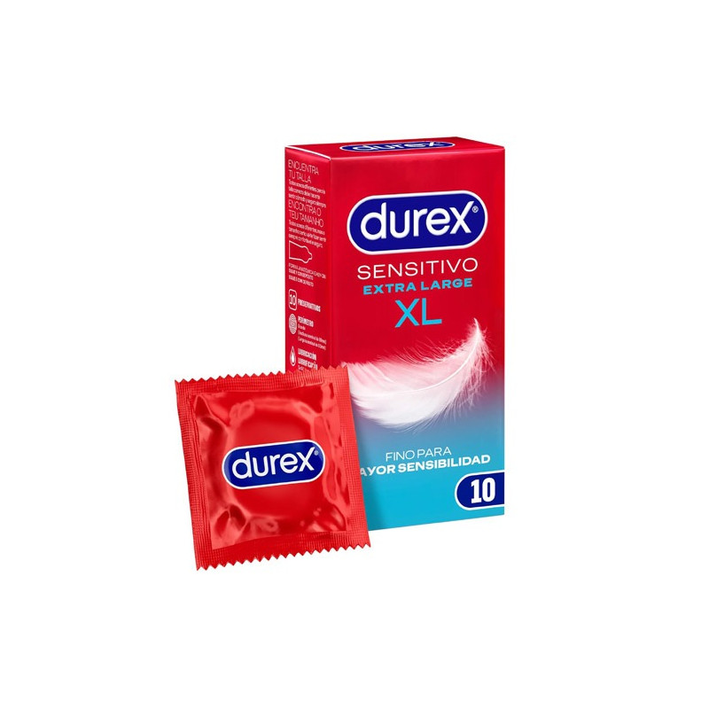 Durex preservativo sensitivo xl 10uds - Farmacia en Casa Online