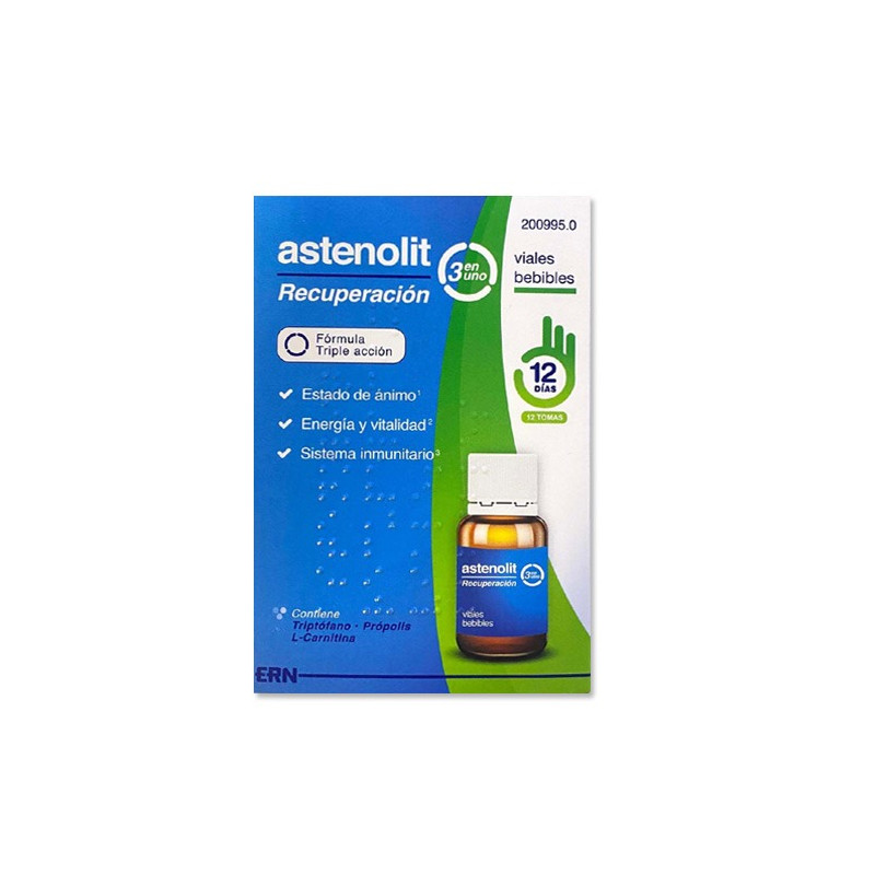 Astenolit recuperacion 3 en 1 viales bebibles 12uds - Farmacia en Casa Online