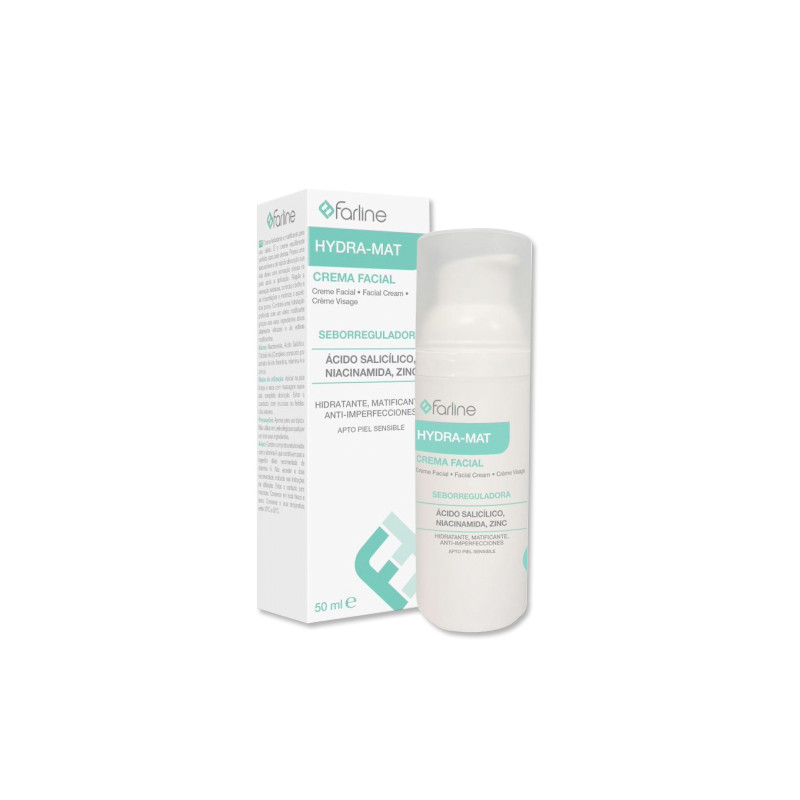 Farline Hydra Mat Crema Facial Seborreguladora 50ml - Farmacia en Casa Online
