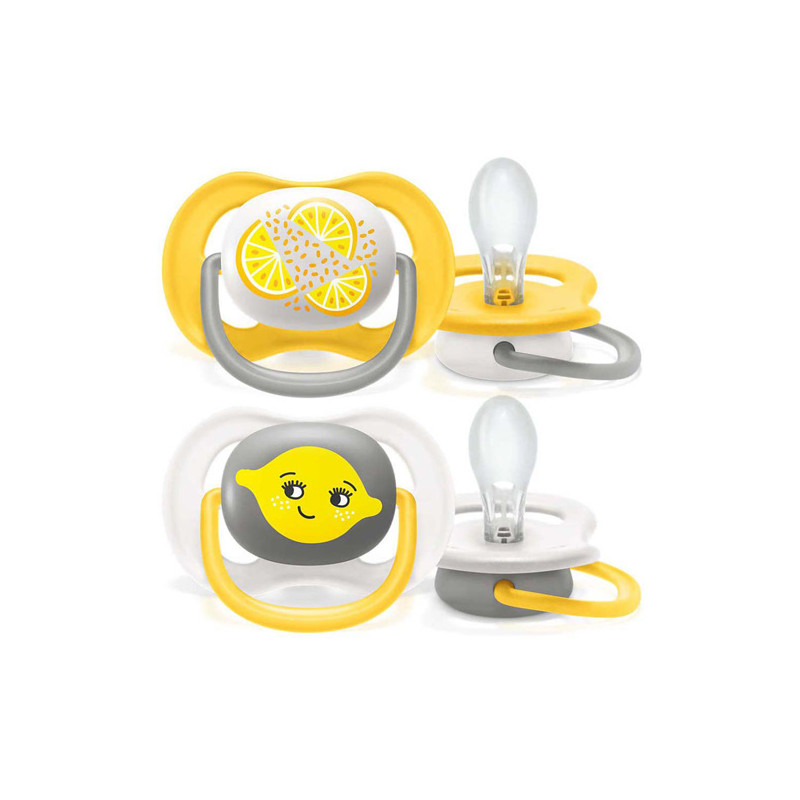 Avent Ultra Air Chupete Silicona Happy Frutas 6-18m 2Uds - Farmacia en Casa Online