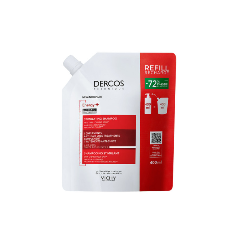 Vichy Dercos Energy+ Champu Estimulante Recarga 400ml - Farmacia en Casa Online