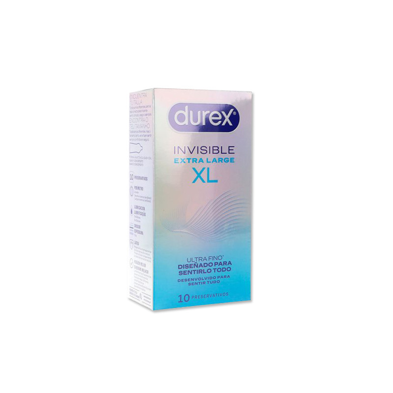 Durex Preservativo Invisible XL Ultra Fino 10Uds - Farmacia en Casa Online