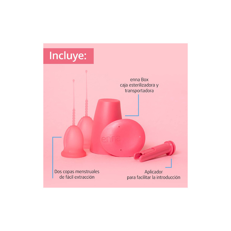 Enna Cycle Easy Copa Menstrual Talla M con Aplicador 2Uds - Farmacia en Casa Online
