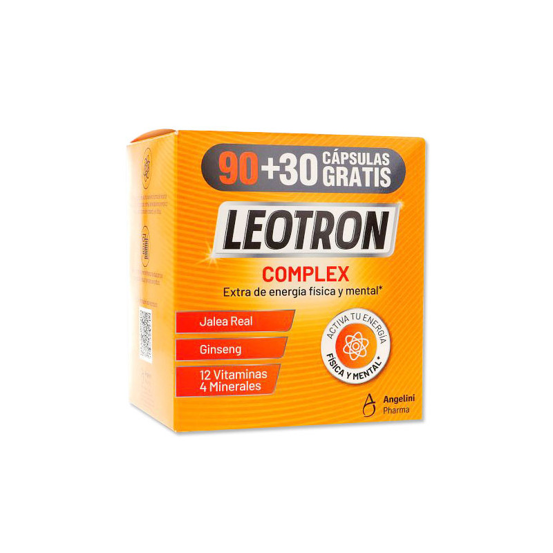 Angelini Leotron Complex Energia Fisica y Mental 90+30Caps - Farmacia en Casa Online