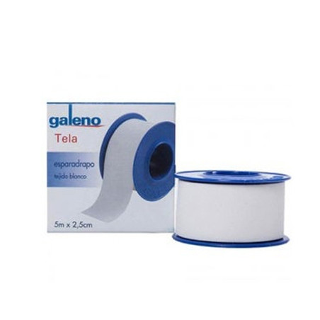 Galeno Esparadrapo Tela Blanco 5m x 2,5cm - Farmacia en Casa Online