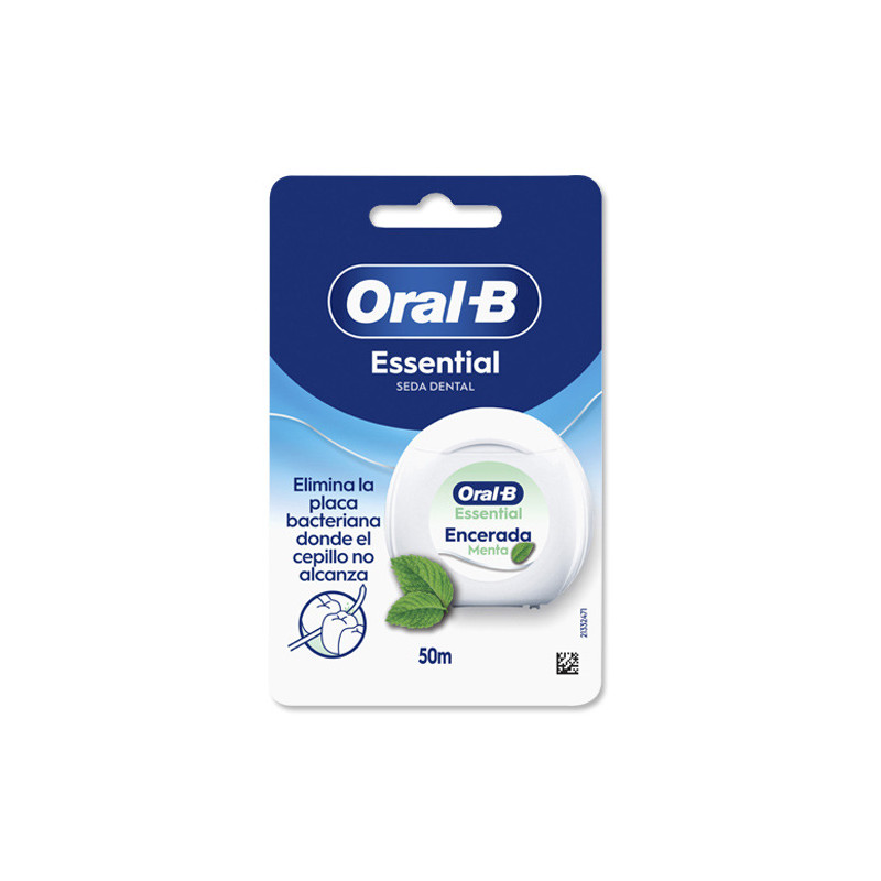 Oral-B Essential Seda Dental Encerada Menta 50m - Farmacia en Casa Online