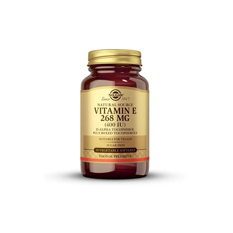 Solgar Vitamina E 400 Ui (268 Mg) 50Caps Blandas - Farmacia en Casa Online