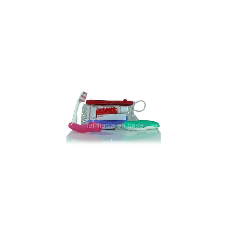 PHB Cepillo dental adulto viaje + pasta dental 15ml + neceser