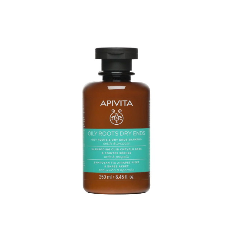 Apivita champú equilibrante raiz grasa y puntas secas 250ml - Farmacia en Casa Online