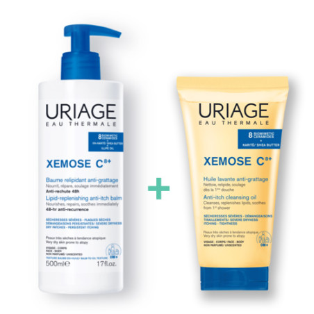 Uriage Xemose C8+ Balsamo OleoCalmante 500ml + Ac Limpiador 200ml - Farmacia en Casa Online