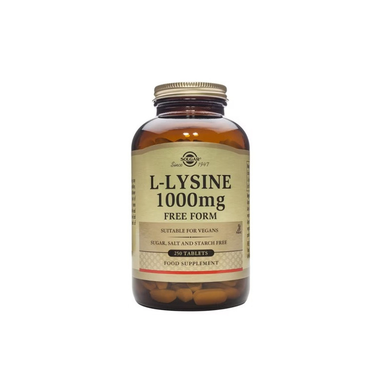 Solgar L-Lisina 1000mg 250Comp - Farmacia en Casa Online